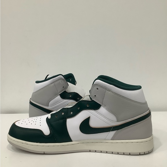 Jordan 1 Mid SE White/Oxidized Green-Sail Shoe Sneaker FQ7720 103 Men Size 14 - Picture 5 of 6
